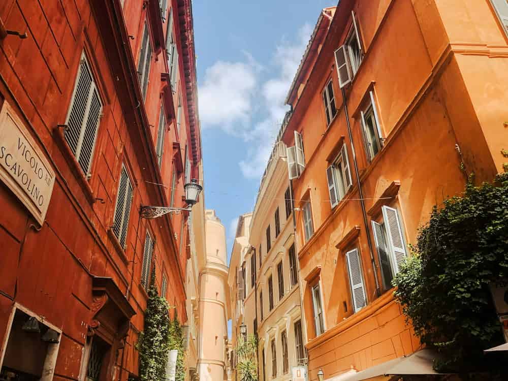 Trastevere streets in Rome